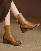 Vivian | Women's Block-Heel Boots | Side Zip · PNY