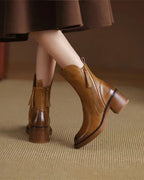 Vivian | Women's Block-Heel Boots | Side Zip · PNY