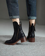 Vivian | Women's Block-Heel Boots | Side Zip · PNY