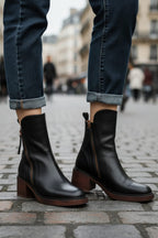 Vivian | Women's Block-Heel Boots | Side Zip · PNY