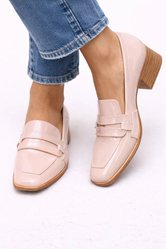 Vivian | Women's Block-Heel Loafers | Patent Leather · PNY
