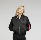 Vivian | Women's Classic Bomber Jacket | Zip Pocket · PNY