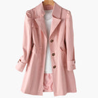 Vivian | Women's Classic Trench Coat | Button-Front · PNY