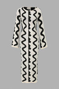 Vivian | Women's Crewneck Dress | Wave Knit