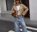 Vivian | Women's Cropped Trench Jacket | Double-Breasted · PNY
