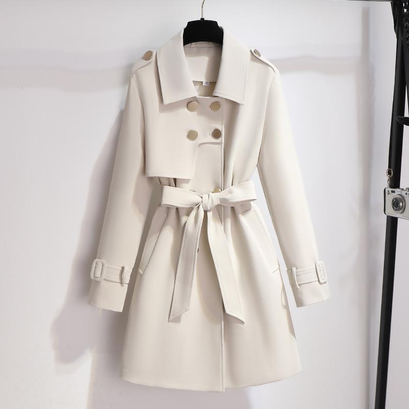 Vivian | Women's Double-Breasted Trench Coat | Belted Waist · PNY