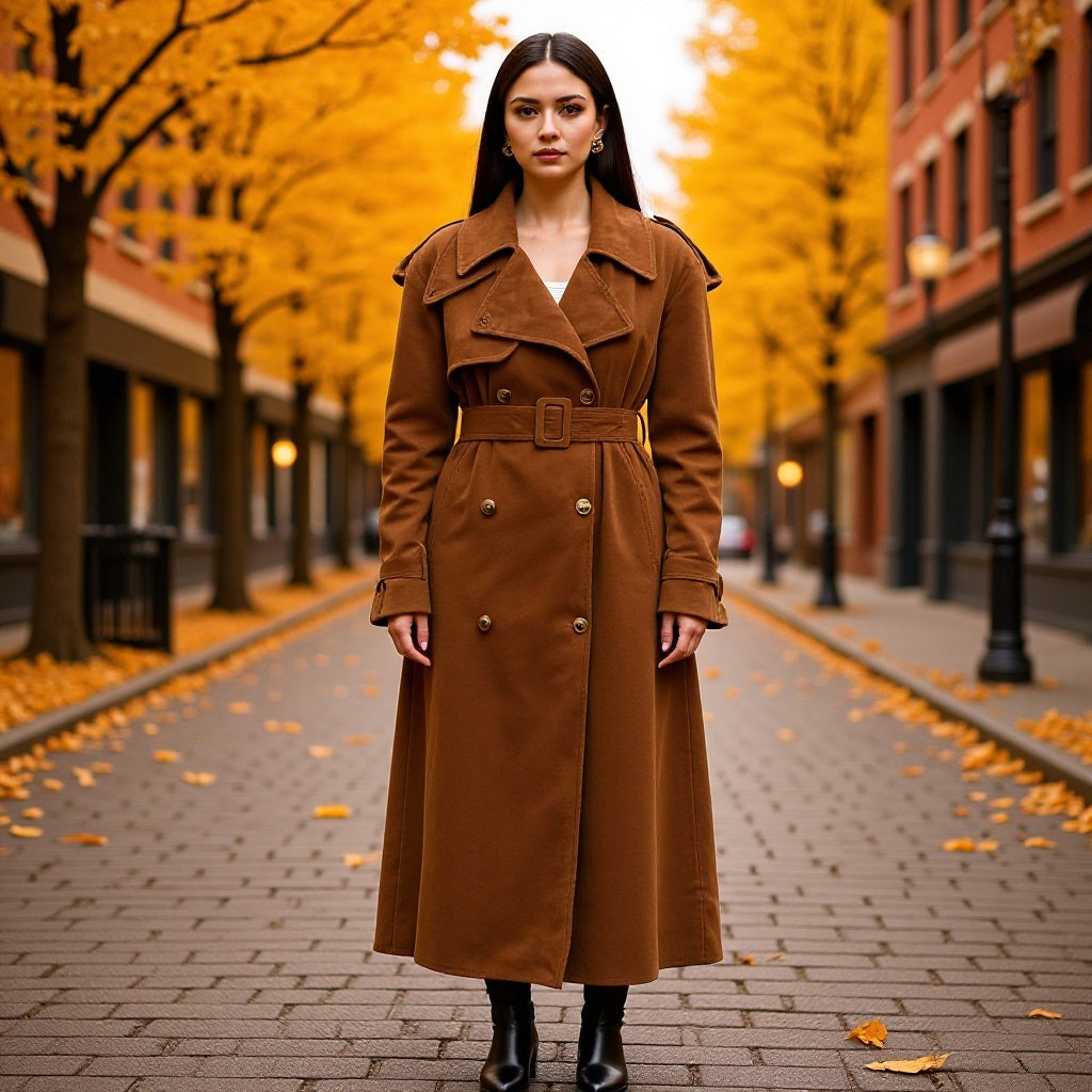 Vivian | Women's Double-Breasted Trench Coat | Belted · PNY