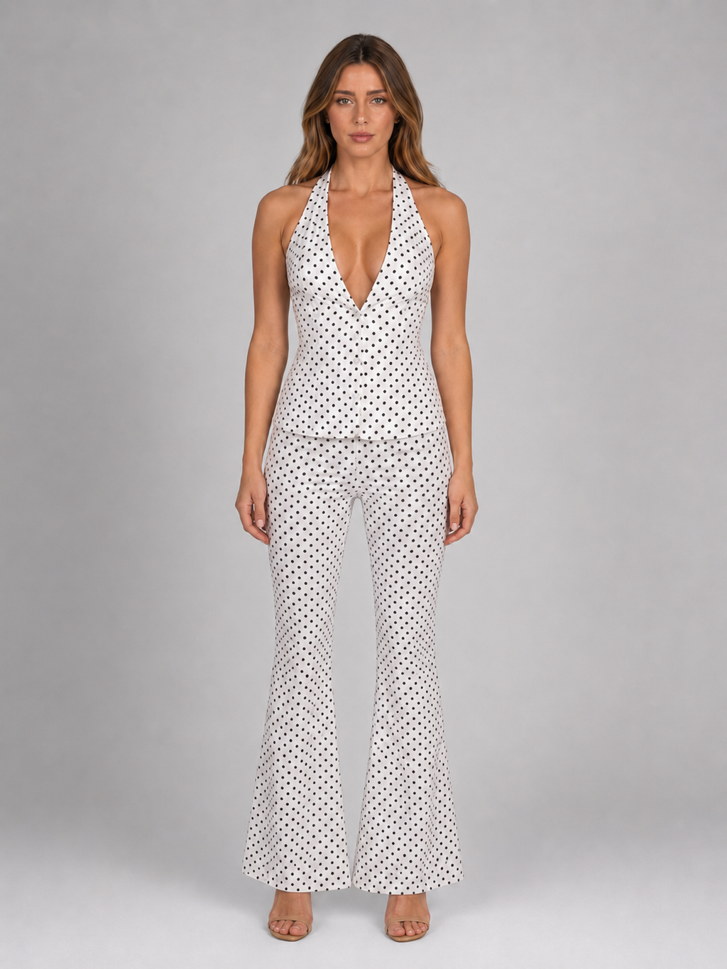 Vivian | Women's Halter Set | Polka Dot · PNY