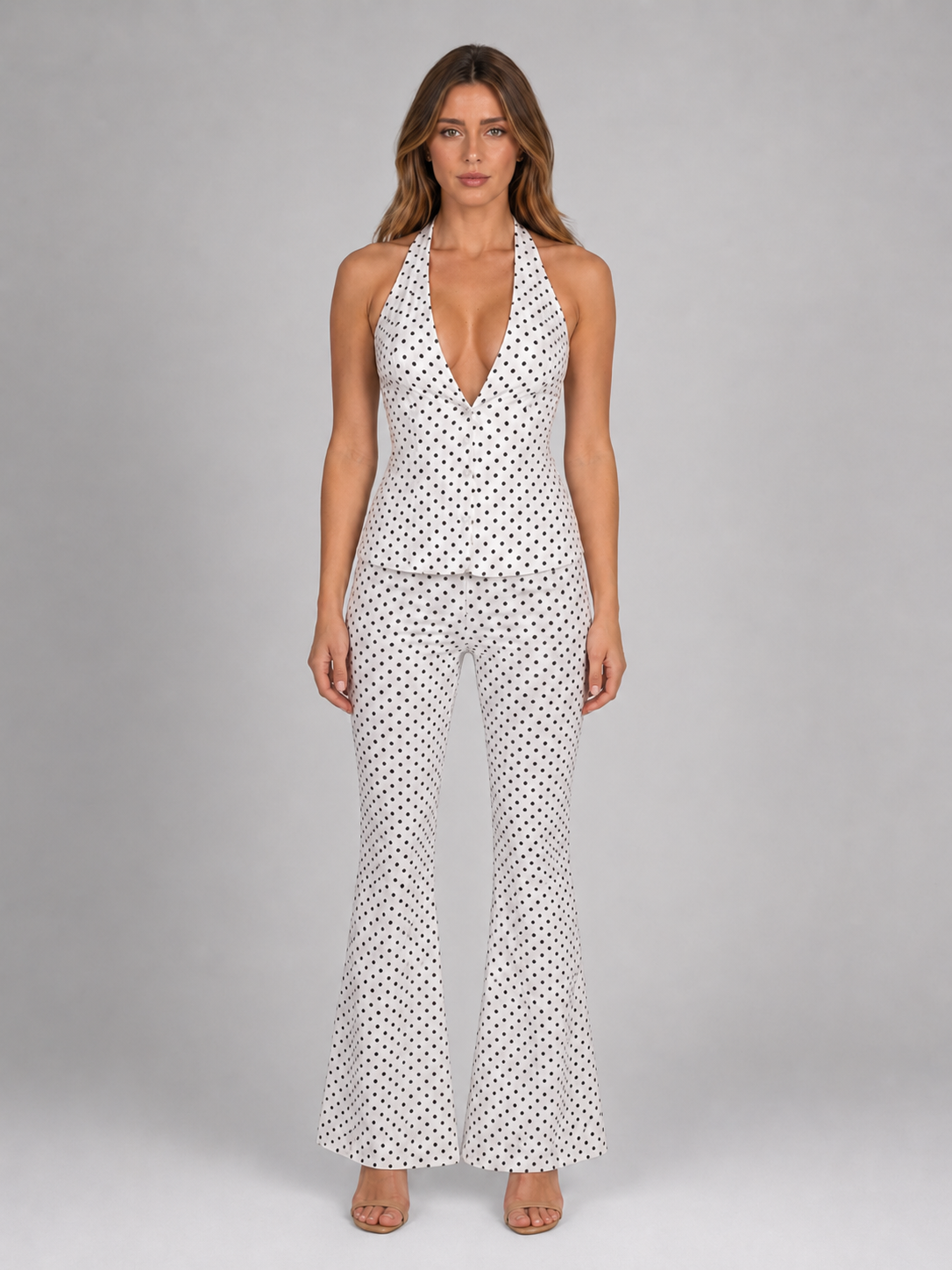 Vivian | Women's Halter Set | Polka Dot · PNY
