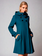 Vivian | Women's Hooded Coat | Double-Breasted · PNY