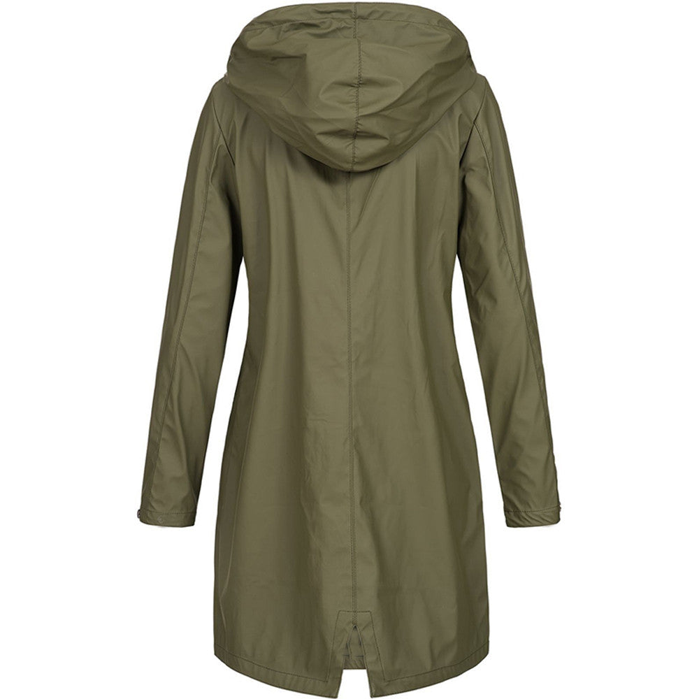 Vivian | Women's Hooded Raincoat | Longline · PNY