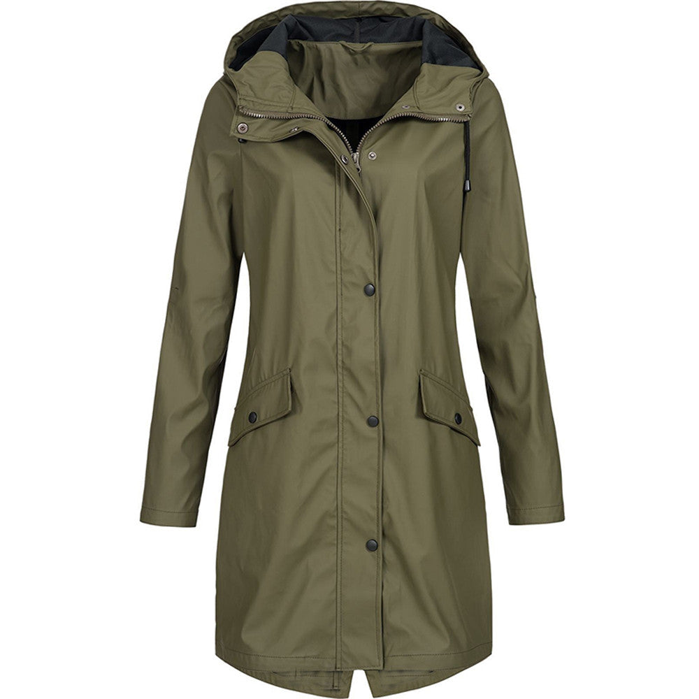 Vivian | Women's Hooded Raincoat | Longline · PNY