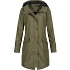 Vivian | Women's Hooded Raincoat | Longline · PNY