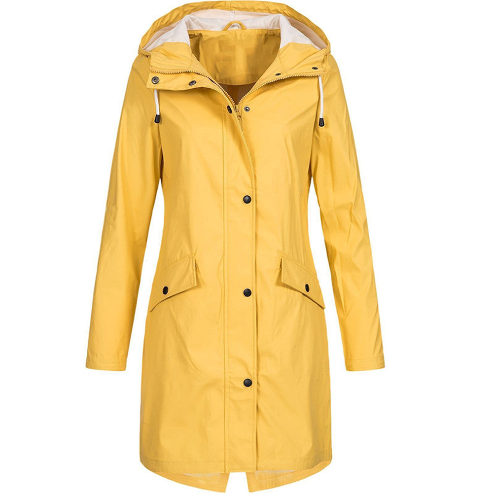 Vivian | Women's Hooded Raincoat | Longline · PNY