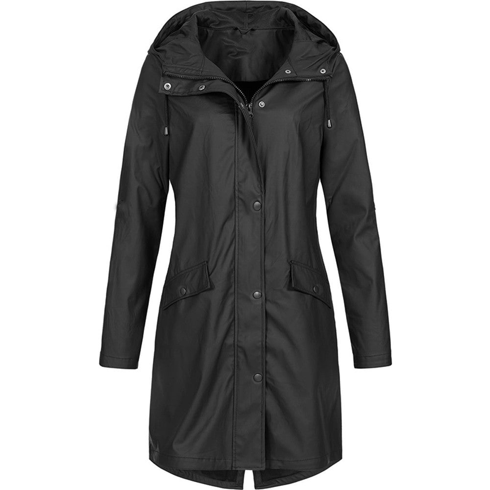 Vivian | Women's Hooded Raincoat | Longline · PNY