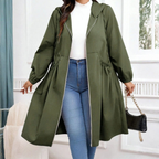 Vivian | Women's Hooded Trench Coat | Drawstring Waist · PNY