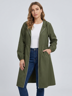 Vivian | Women's Hooded Trench Coat | Drawstring Waist · PNY