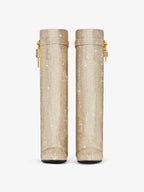 Vivian | Women's Knee-High Boots | Rhinestone Padlock · PNY