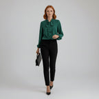 Vivian | Women's Long-Sleeve Blouse | Bow-Tie Neck · PNY