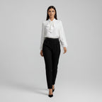 Vivian | Women's Long-Sleeve Blouse | Bow-Tie Neck · PNY