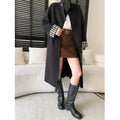 Vivian | Women's Longline Coat | Stand Collar
