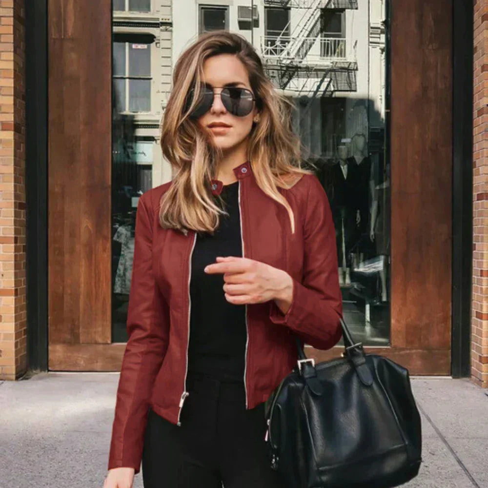Vivian | Women's Moto Jacket | Faux Leather · PNY
