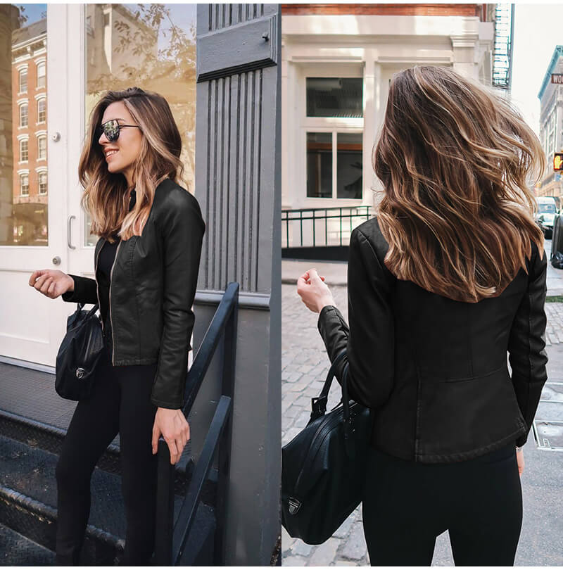 Vivian | Women's Moto Jacket | Faux Leather · PNY