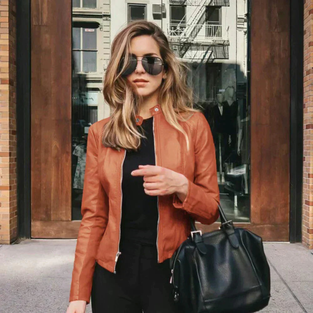 Vivian | Women's Moto Jacket | Faux Leather · PNY