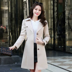 Vivian | Women's Notch-Lapel Trench Coat | Button-Front · PNY