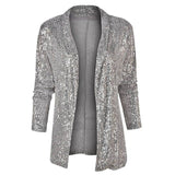 Vivian | Women's Open-Front Cardigan | Sequin Shimmer
