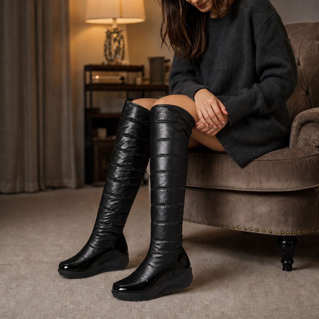 Vivian | Women's Over-the-Knee Winter Boots | Quilted Insulated · PNY