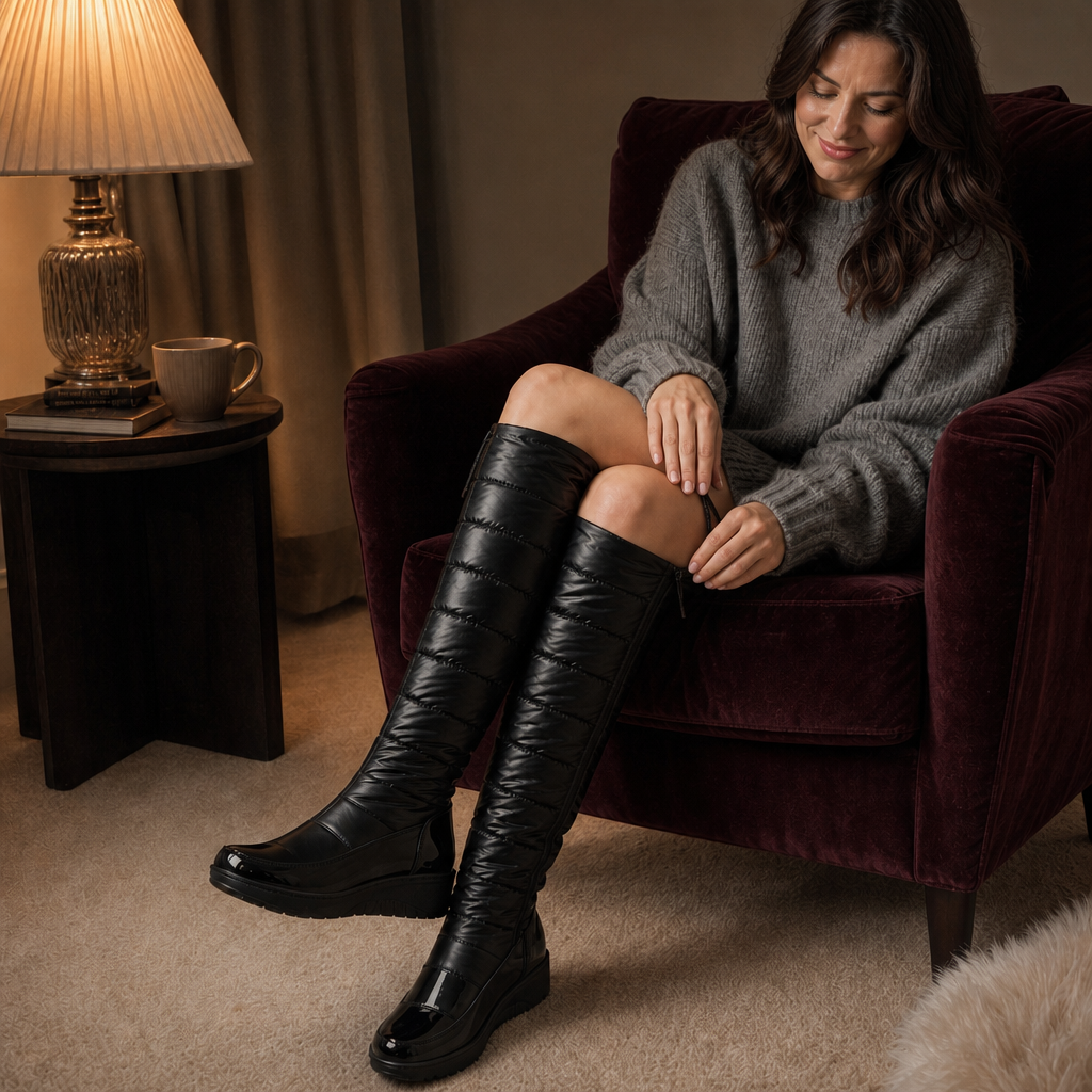 Vivian | Women's Over-the-Knee Winter Boots | Quilted Insulated · PNY