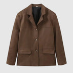 Vivian | Women's Oversized Blazer | Suede Notch-Lapel · PNY