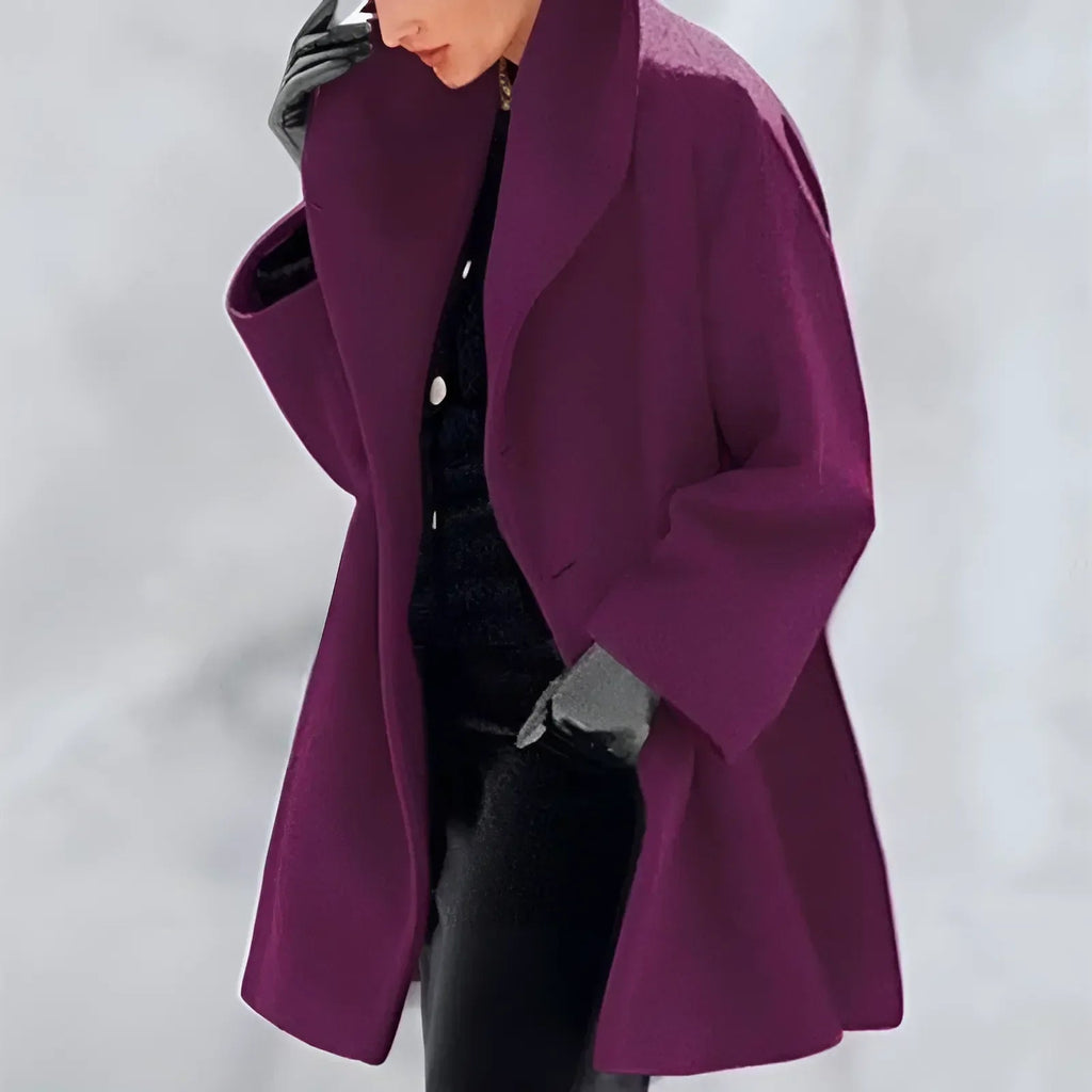 Vivian | Women's Oversized Coat | Lapel Collar · PNY