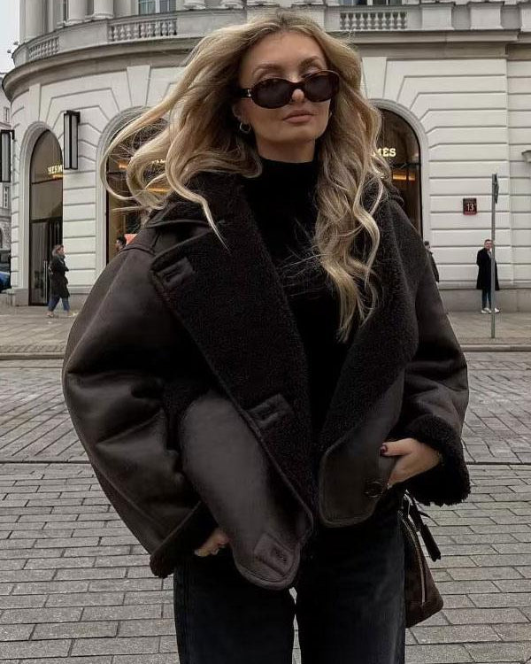 Vivian | Women's Oversized Jacket | Shearling-Lined · PNY