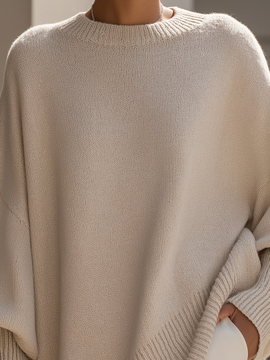 Vivian | Women's Oversized Sweater | Ribbed Cuffs · PNY