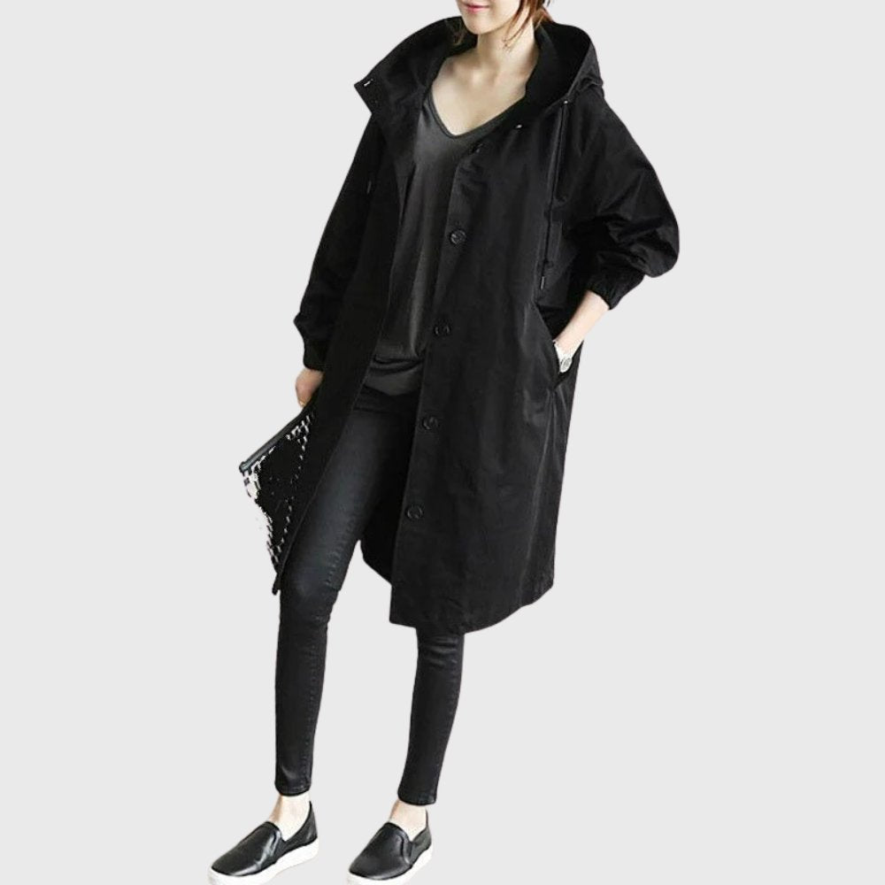 Vivian | Women's Oversized Trench Coat | Hooded · PNY