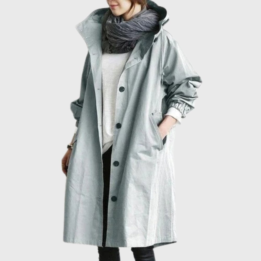 Vivian | Women's Oversized Trench Coat | Hooded · PNY