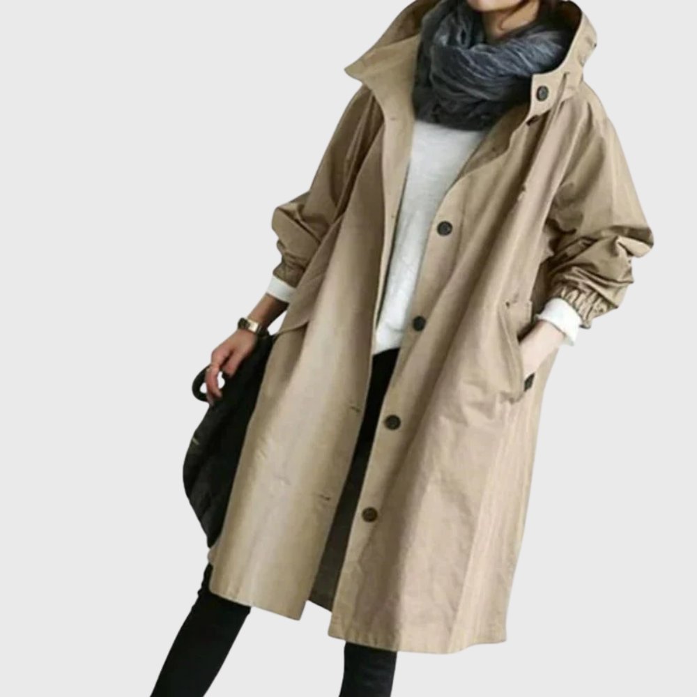 Vivian | Women's Oversized Trench Coat | Hooded · PNY