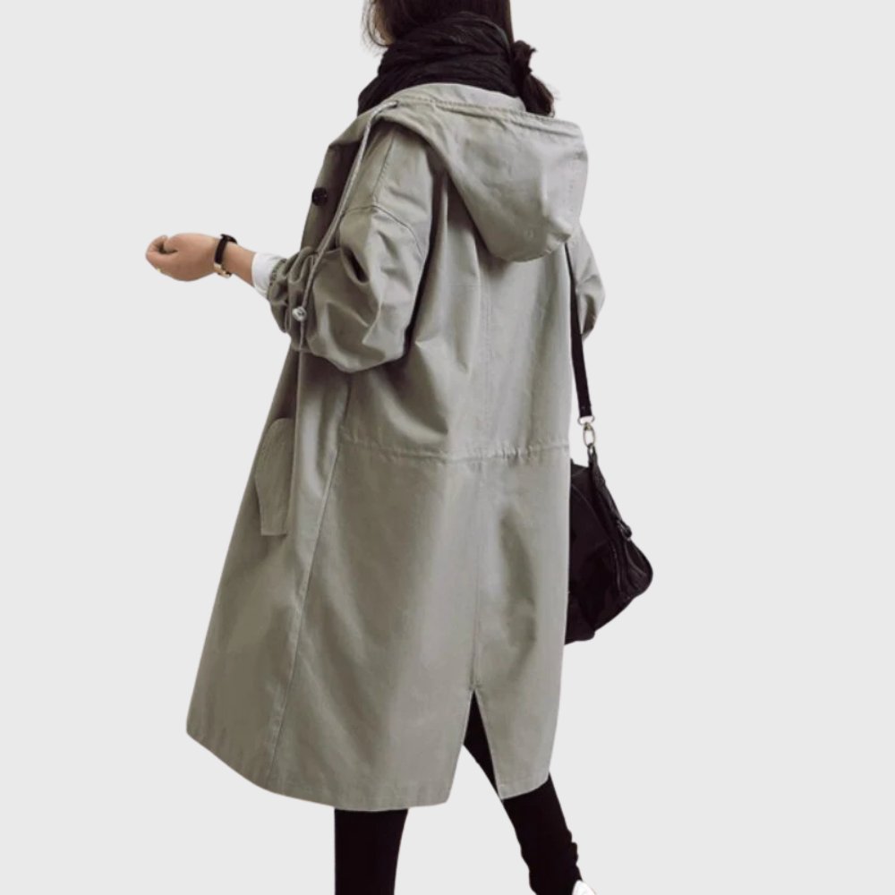 Vivian | Women's Oversized Trench Coat | Hooded · PNY