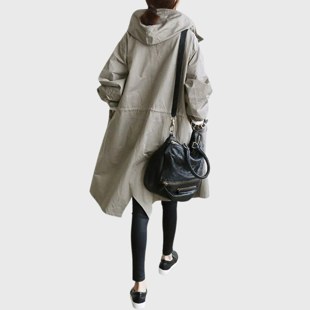 Vivian | Women's Oversized Trench Coat | Hooded · PNY