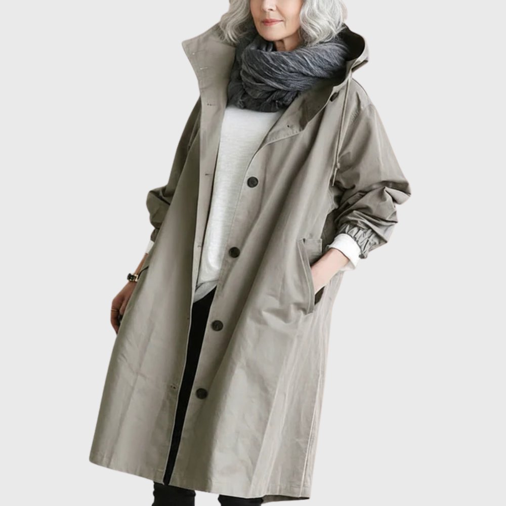 Vivian | Women's Oversized Trench Coat | Hooded · PNY