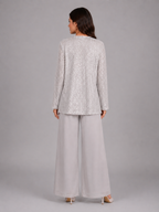 Vivian | Women's Sequin Three-Piece Pant Set | Open-Front Jacket · PNY
