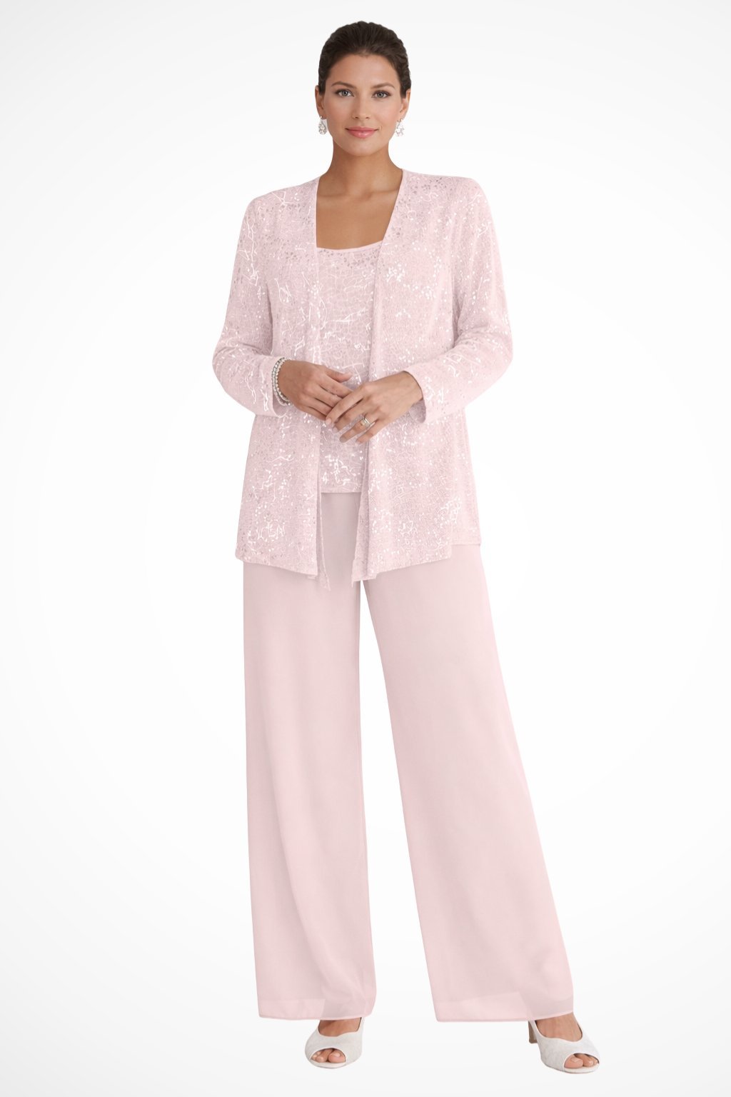 Vivian | Women's Sequined Pant Set | Jacket Included · PNY