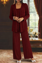 Vivian | Women's Sequined Pant Set | Jacket Included · PNY