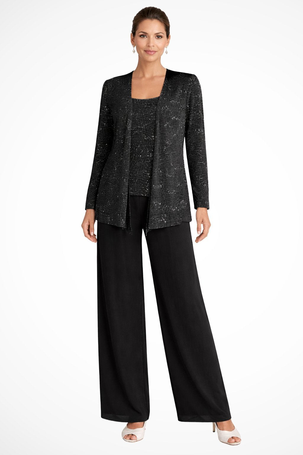 Vivian | Women's Sequined Pant Set | Jacket Included · PNY