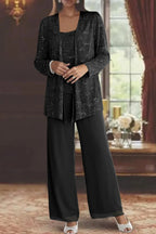 Vivian | Women's Sequined Pant Set | Jacket Included · PNY