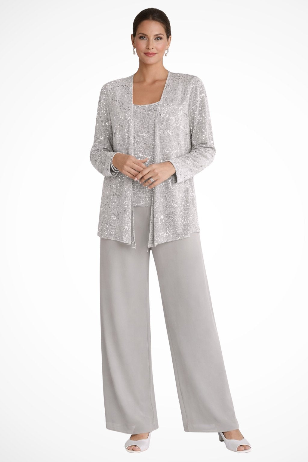 Vivian | Women's Sequined Pant Set | Jacket Included · PNY