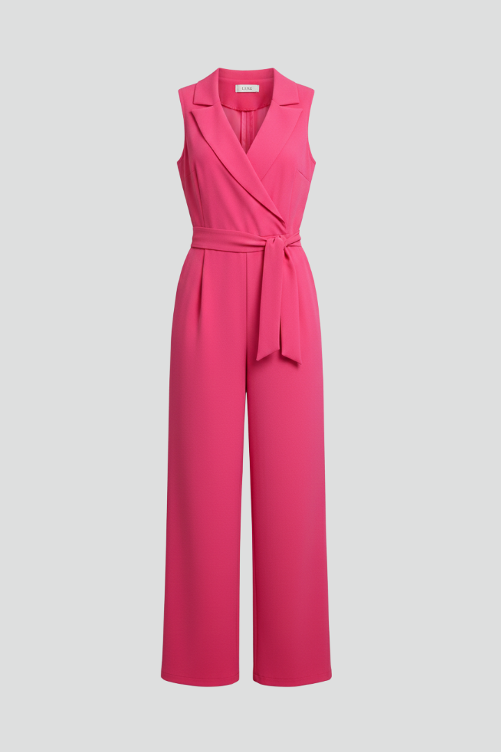 Vivian | Women's Sleeveless Jumpsuit | Tie Belt · PNY