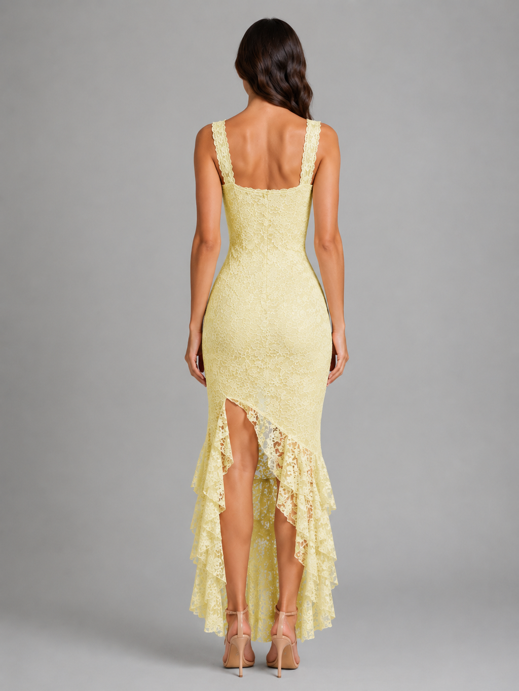 Vivian | Women's Sleeveless Maxi Dress | Ruffle Hem · PNY